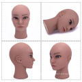 Cabeça de manequim de cosmetologia bonecas femininas cabeça careca de treinamento